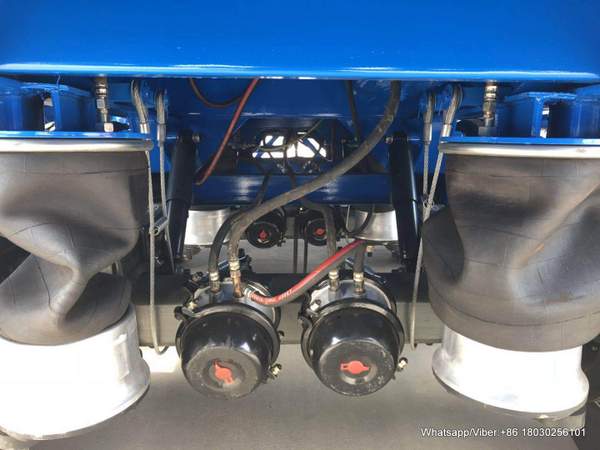 airbag suspension of fuel tanker trailer