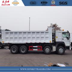 China howo thương hiệu 371hp 12 bánh xe đổ xe tải