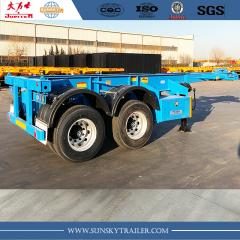 SUNSKY thương hiệu 20ft 2 trục xương bán trailer cho vận chuyển container