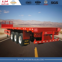 SUNSKY thương hiệu 40ft 3-trục phẳng bán trailer cho vận chuyển container