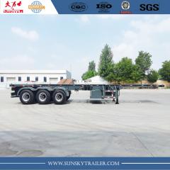 SUNSKY thương hiệu 40ft 3-trục xương bán trailer cho vận chuyển container