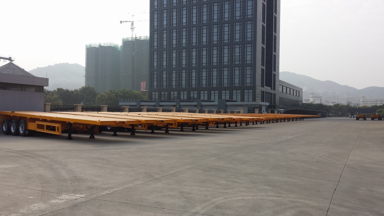  40units Sunsky gooseneck container bán trailers đã được giao cho hồ chí minh, Việt Nam 