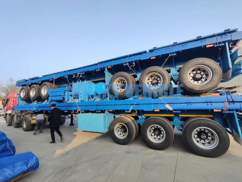 Trailer tường bên Tri Axle 40T sẽ được gửi đến Zimbabwe