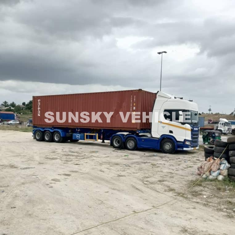 Nhà cung cấp dịch vụ hậu cần Tanzania khen ngợi xe moóc kéo dạng khung xương.